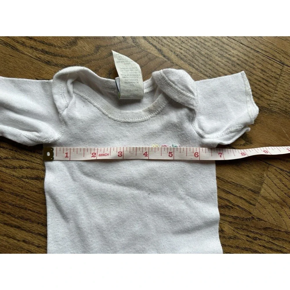 Vintage‎ McBaby McDonalds 90s One Piece White Newborn Snap Short Sleeve Bodysuit